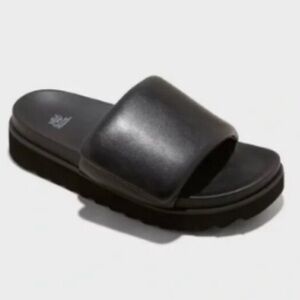 New (no tags) Sabrina Footbed Sandals Wild Fable Black size 9.5